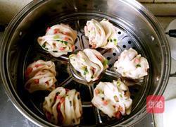 葱花火腿花卷的做法图解11