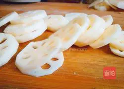 Illustration of how to make fried lotus root cake 9