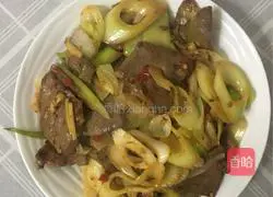 Illustration of how to stir-fry tender liver 9