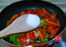 青椒胡萝卜炒牛排的做法图解10