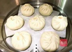 Illustration of how to make dried beans and fresh meat buns 15