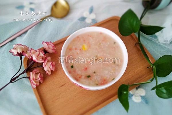 剩饺子馅儿粥（电饭煲版）