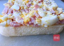 鸡蛋火腿三明治的做法图解5