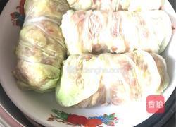 蒸蒜蓉白菜肉卷的做法图解4