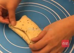 #下午茶#黑芝麻豆沙吐司的做法图解8