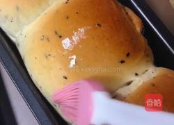#下午茶#黑芝麻豆沙吐司的做法图解14
