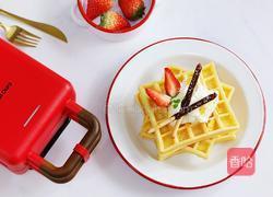 草莓奶油华夫饼的做法图解13