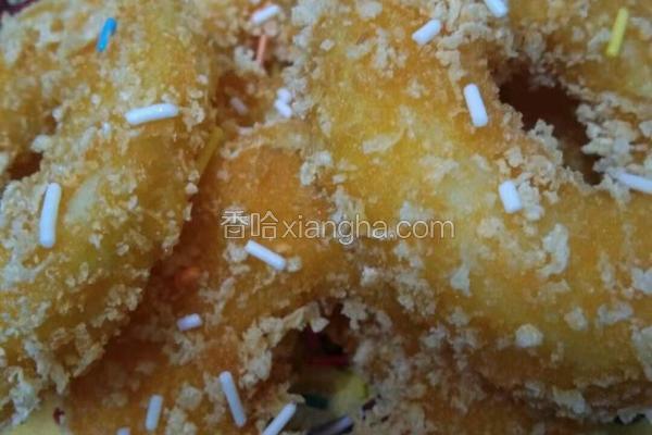 油炸苹果甜甜圈