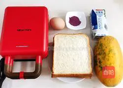 Afternoon Tea#Papaya Yoghurt Popped Sandwich#Recipe Illustration 1