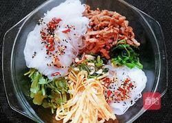 凉拌菠菜肉丝粉的做法图解12