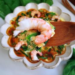 菠菜虾仁蒸蛋的做法[图]