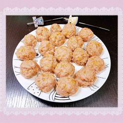  蒸香芹藕丁肉丸的做法[图]