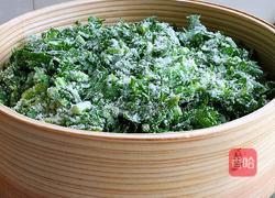 粉蒸茼蒿的做法图解6