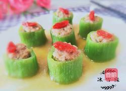 丝瓜酿肉的做法图解1