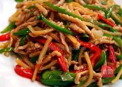 青椒肉丝的做法图解3