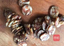 豆腐干蒸香肠的做法图解2