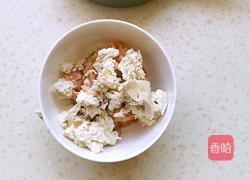 豆腐丸子酿香菇的做法图解3