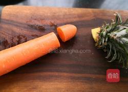 水果拼盘(鹦鹉菠萝凤梨)的做法图解5