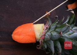 水果拼盘(鹦鹉菠萝凤梨)的做法图解9