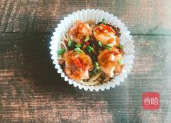 蒜蓉金针菇蒸虾的做法图解6