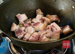 兰花豆干烧肉的做法图解4