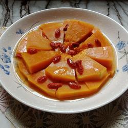 ＃蒸菜＃枸杞蜂蜜蒸南瓜的做法[图]