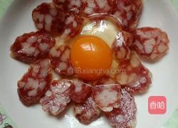 ＃蒸菜＃腊肠蒸蛋的做法图解4