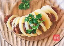 腊肠蒸风琴土豆的做法图解6