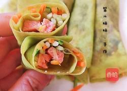 菠菜汁春饼的做法图解16