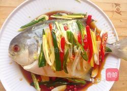清蒸鲜嫩金鲳鱼的做法图解4
