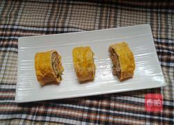 ＃蒸菜＃肉末蒸鸡蛋卷的做法图解1