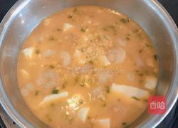  金汤虾仁豆腐羹的做法图解16