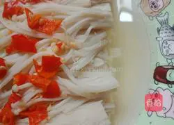 # Steamed Vegetables# Pepper-flavored Enoki Mushrooms Recipe Illustration 8