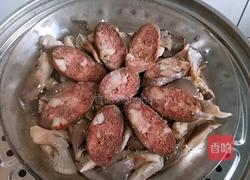 腊肠蒸蘑菇的做法图解6