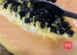 牛奶木瓜盅的做法图解3