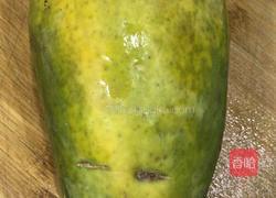 牛奶木瓜盅的做法图解2