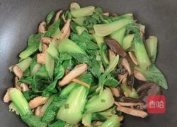 蚝油香菇油菜的做法图解9