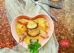 香菇虾仁蒸蛋的做法图解5