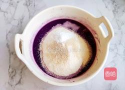 紫薯米发糕的做法图解3