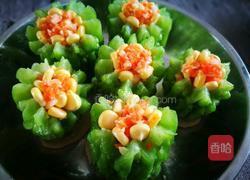 #蒸菜#黄金玉米苦瓜酿的做法图解10