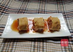 ＃蒸菜＃豆腐皮肉卷的做法图解1