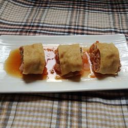 ＃蒸菜＃豆腐皮肉卷的做法[图]