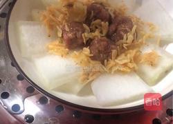 肉丸虾皮蒸冬瓜的做法图解6