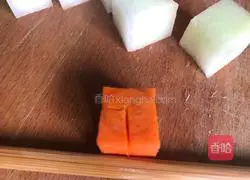 Illustration of three-color auspicious celebration recipes 3