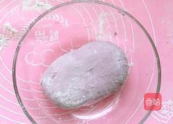 紫薯双色包子的做法图解3
