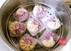 紫薯双色包子的做法图解19