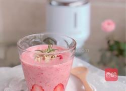 粉红草莓奶昔的做法图解6