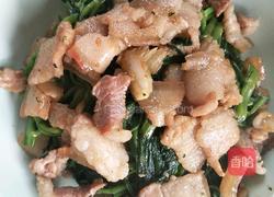 五花肉炒空心菜的做法图解7