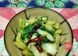十分钟速食之炝炒小白菜的做法图解4