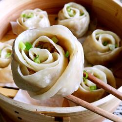 玫瑰花蒸饺的做法[图]